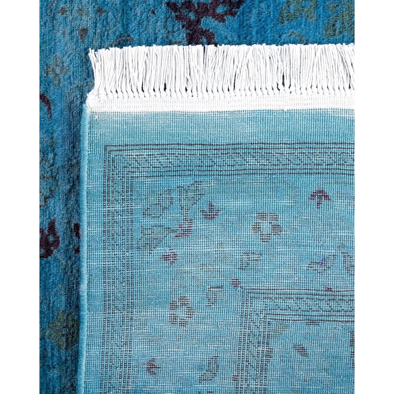 Fine Vibrance One-of-a-Kind Hand-Knotted Area Rug - Blue, 3' 1" x 5' 4" - 3' 1" x 5' 4"
