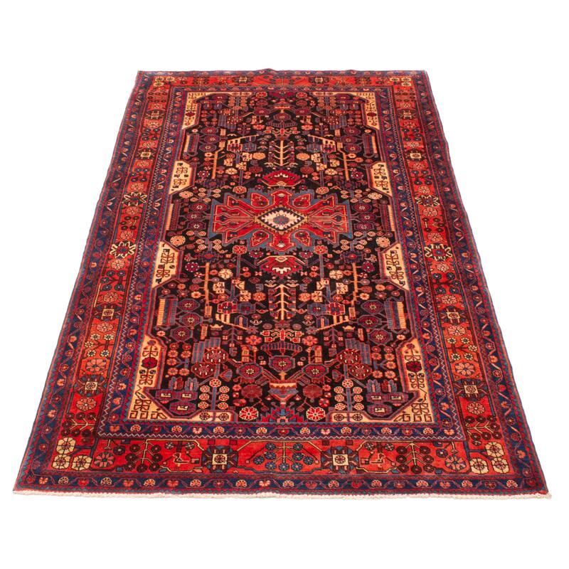 ECARPETGALLERY Hand-knotted Anatolian Vintage Black Wool Rug - 5'5 x 9'6