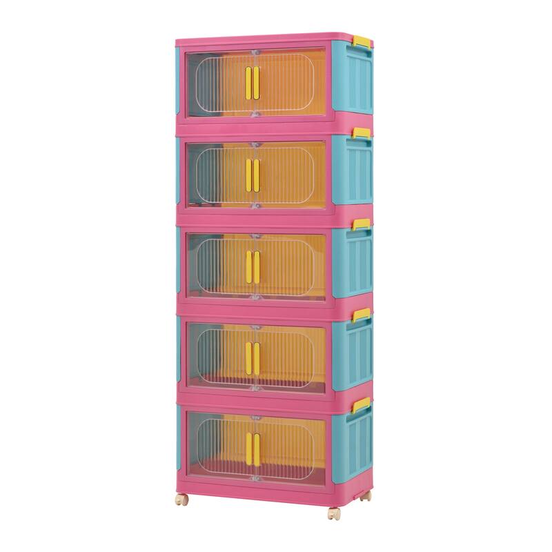 20" Side Wide Folding Storage Cabinet