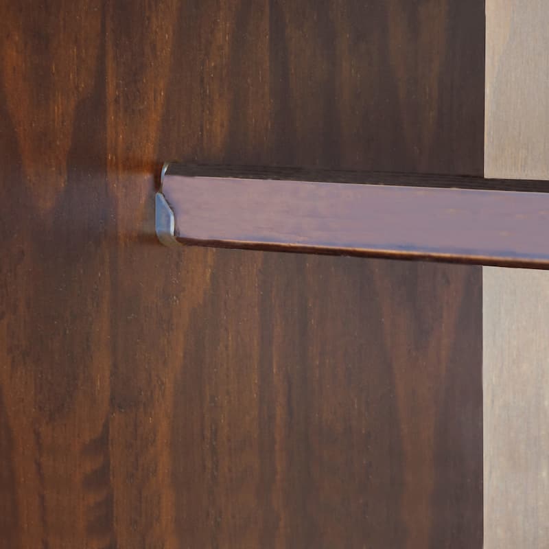 Palace Imports 100% Solid Wood Smart Wardrobe Armoire with 2 Drawers, Metal or Wooden Knobs