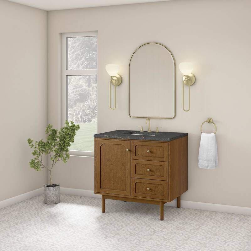 James Martin Vanities 545-V36-3PBL Laurent 36" Single Basin Poplar
