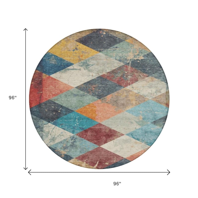 HomeRoots Geometric Transitional Rectangle Outdoor Rug