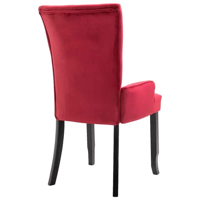vidaXL Dining Chairs High Back Kitchen Side Chair for Home Dining Room Velvet - 21.3" x 22" x 41.7"