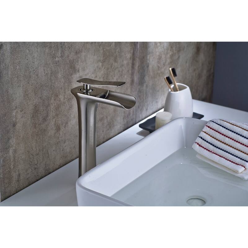 Copper Brushed Basin Faucet - 6.33x11.33