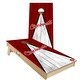 preview thumbnail 1 of 7, Cincinnati Triangle Baseball Outdoor Cornhole Board Set Backyard 2x4 - NO Accessories