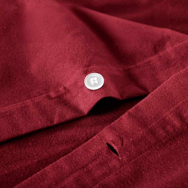 Superior Classic Solid Flannel Cotton Duvet Cover Set