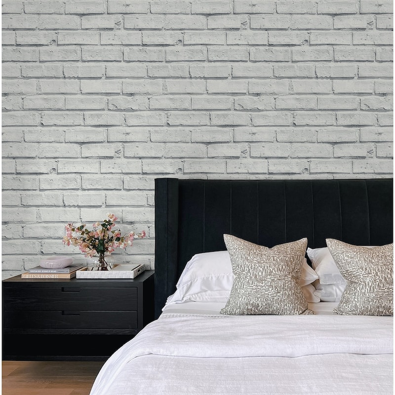Arthouse Faux Brick Peel and Stick Wallpaper - 20.5 in. W x 18 ft. L