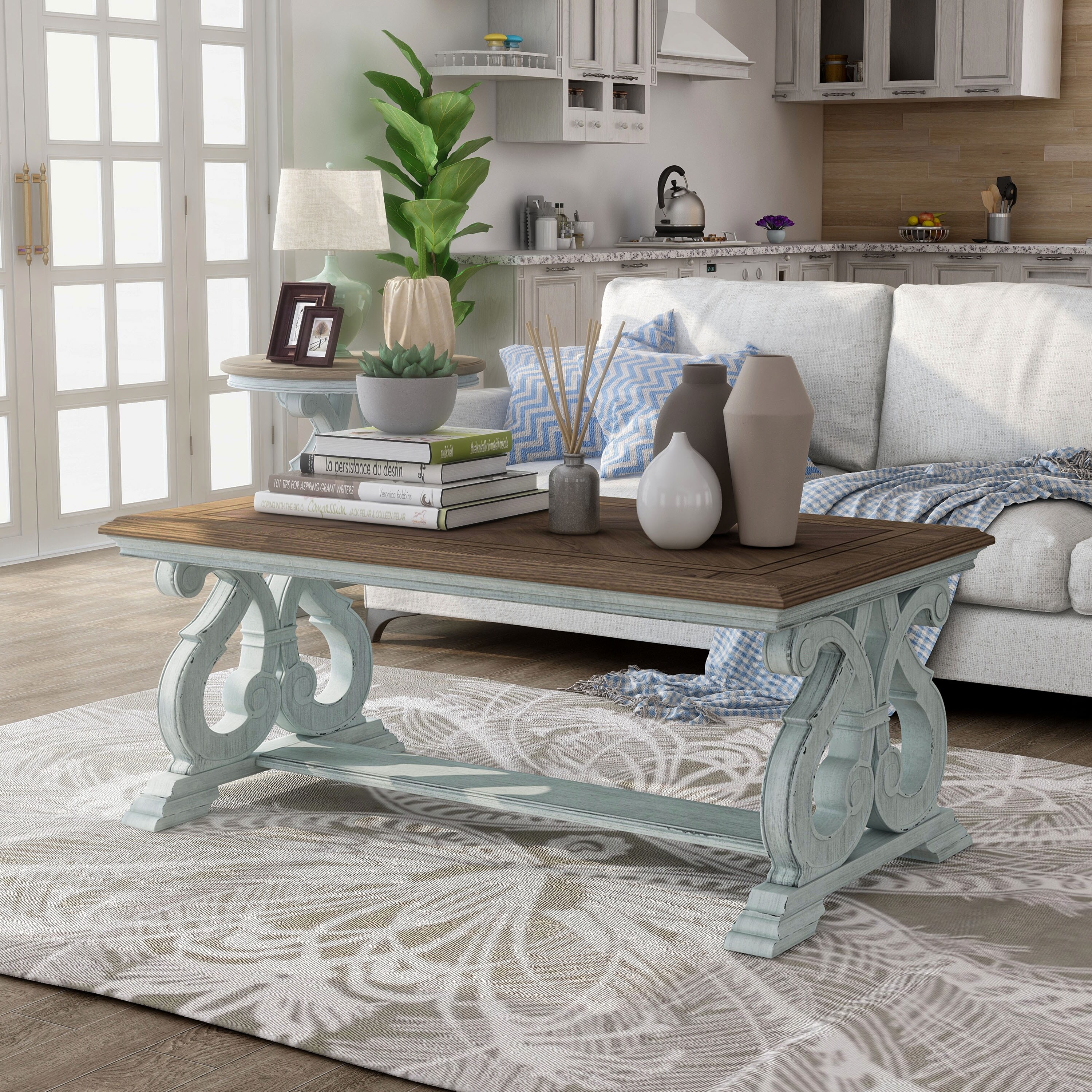 Shop Black Friday Deals On Furniture Of America Roah Transitional Dark Oak Wood Coffee Table Overstock 30978138