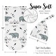 preview thumbnail 5 of 4, Bear Mountain Collection Boy Baby Cocoon and Beanie Hat Sleep Sack - 2pc Set - Slate Blue and Black Woodland Forest Animal