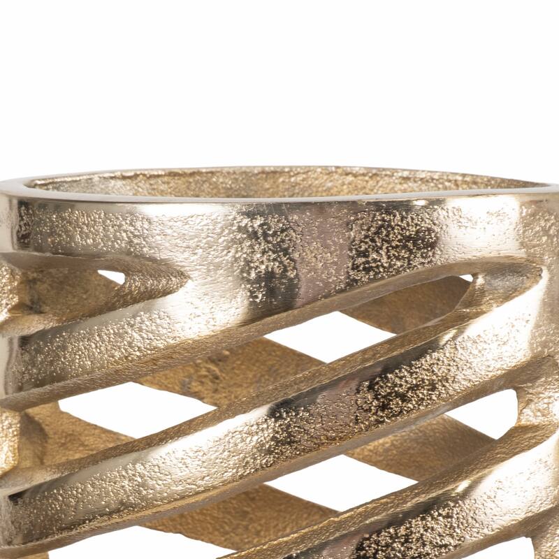 Sagebrook Home Elegant Floor Vase in Gold - Decorative Tall Vase for Posh Interiors, Aluminum, Home Decor Essentials