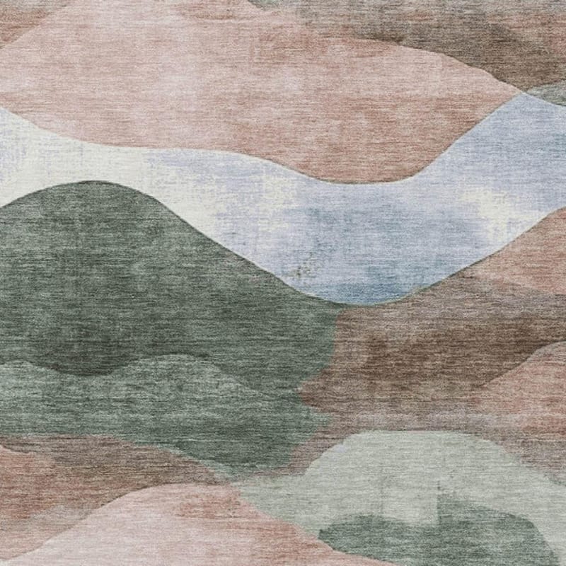 HomeRoots Abstract Transitional Rectangle Outdoor Rug