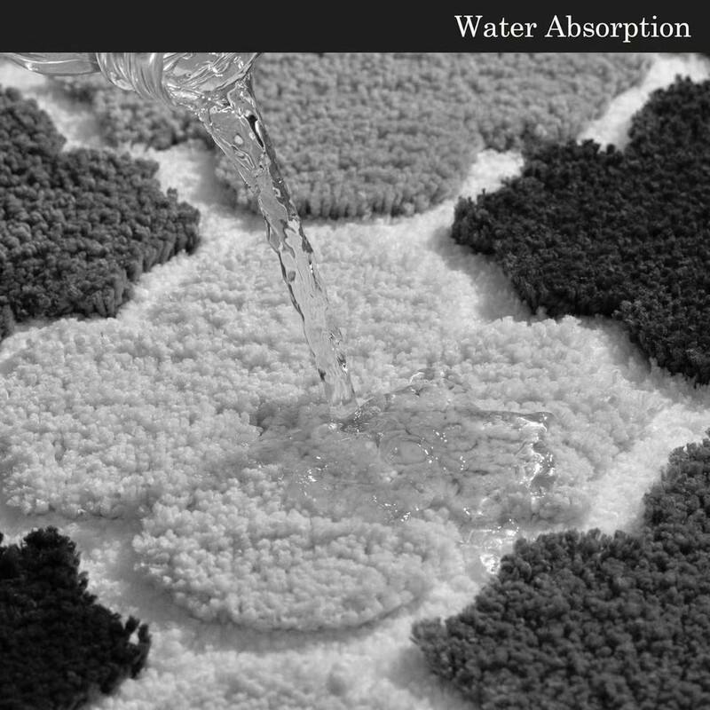 Extra Absorbent Shaggy Large Bath Mat, 24" x 60"