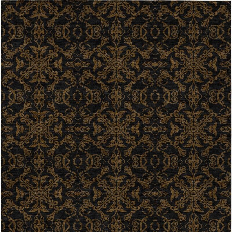 HomeRoots Medallion Transitional Rectangle Outdoor Rug