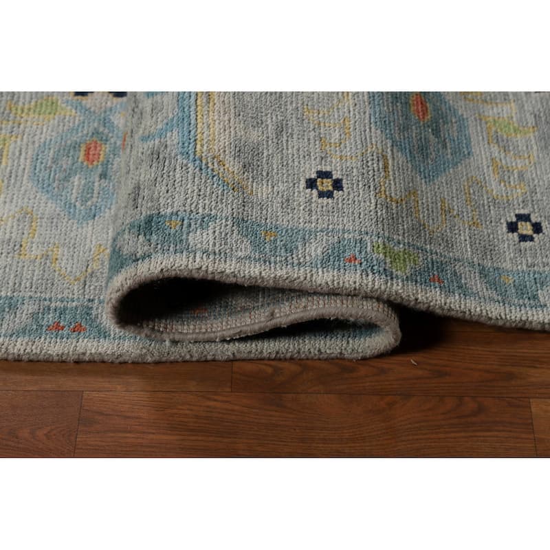 Oushak Style Area Rug Handmade Transitional Wool Carpet - 8'10"x 11'10"