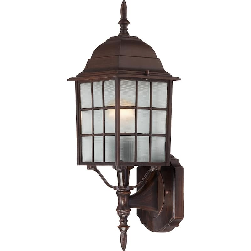 Nuvo Lighting 60/3477 Adams 18" Tall Outdoor Wall Sconce with Glass - Rustic Bronze