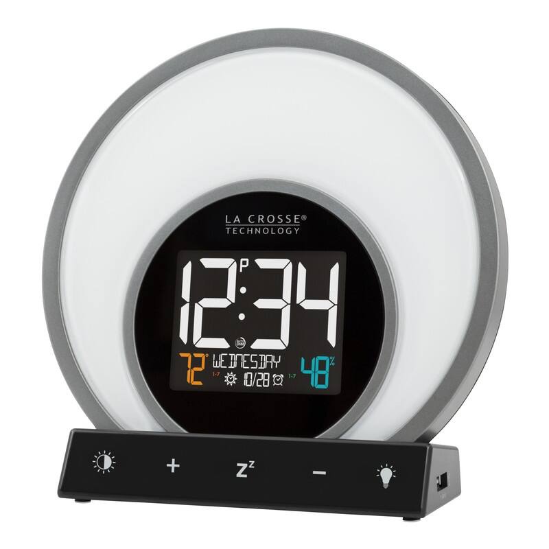 La Crosse Technology Soluna C79141 Mood Light Alarm with Temperature & Humidity