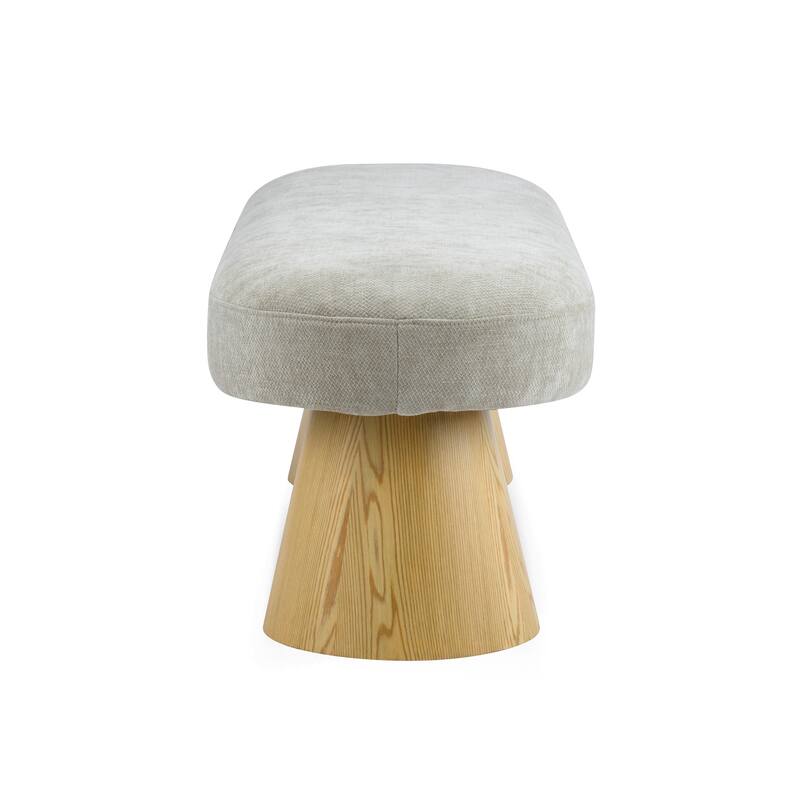 Christopher Knight Home - Modern Upholstered Storage-Free Dining Bench with Chenille Fabric