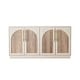 preview thumbnail 4 of 16, Double Layered 4 Doors Cabinet Modern Arched Design Storage Cabinet