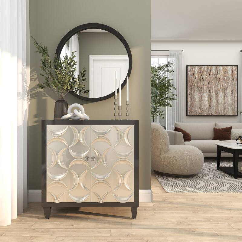 Black, White or Gold Wooden Room Wall Mirror with Thin Frame