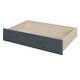 preview thumbnail 9 of 7, Twin Size Grey Corduroy Accent Daybed Sofa Bed Dual Storage Drawers & Wood Slat Modern Design