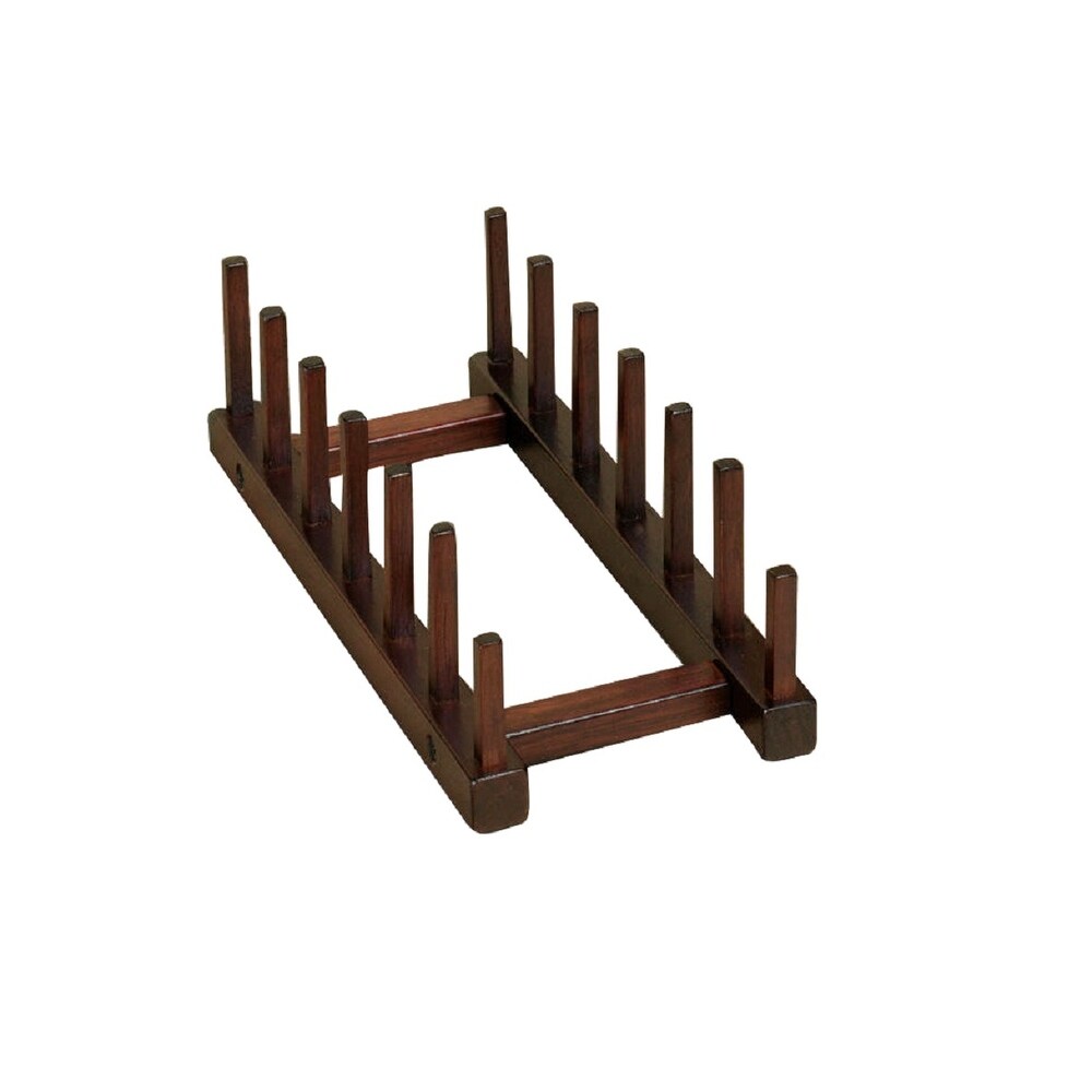 6 Inch Wooden Display Stand Plate Holder Easels Dish Rack Photo
