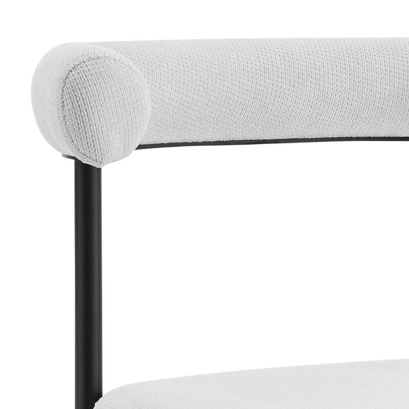 Veronica Shannon 5 Piece Round Glass Dining Table Set with Metal Frame and Upholstered Chairs