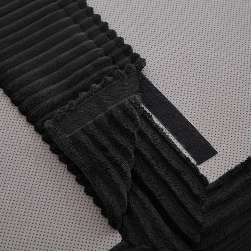 109.4" L-Shaped Cloud Sectional Sofa with Ottoman, No Assembly Required