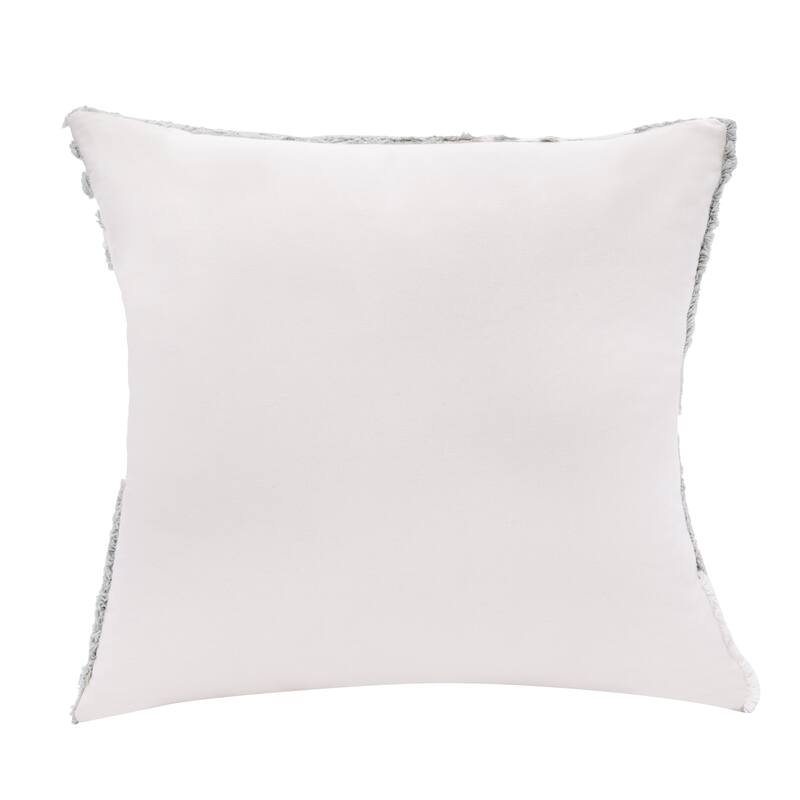 Sevita Stacy Garcia Abstract Geometric Shag Decorative Throw Pillow