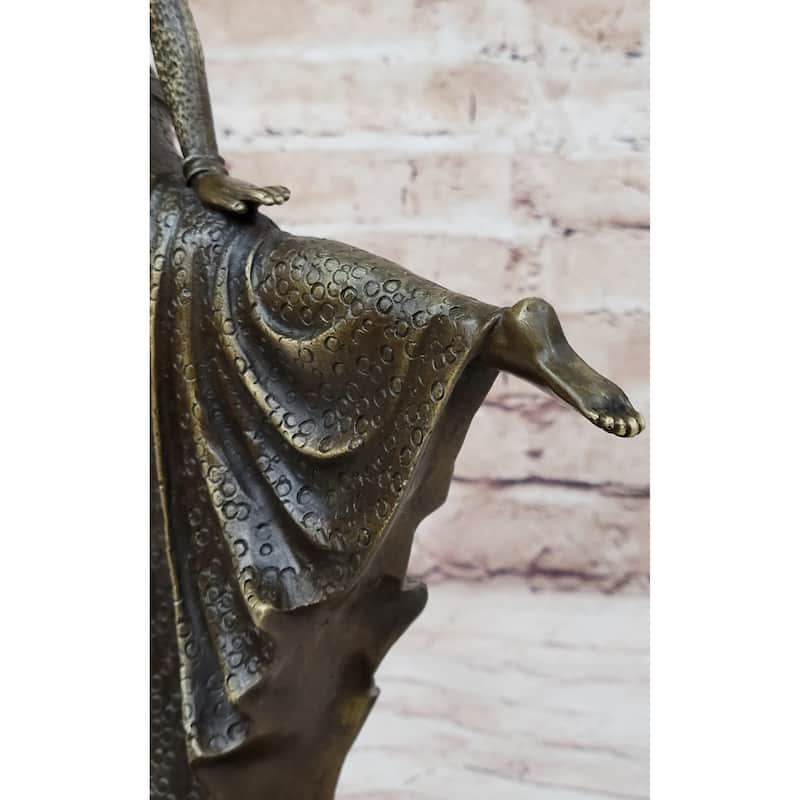 Chiparus Exotic Dancer Bronze Satue Sculpture Marble Base Figurine Hotcast Decor