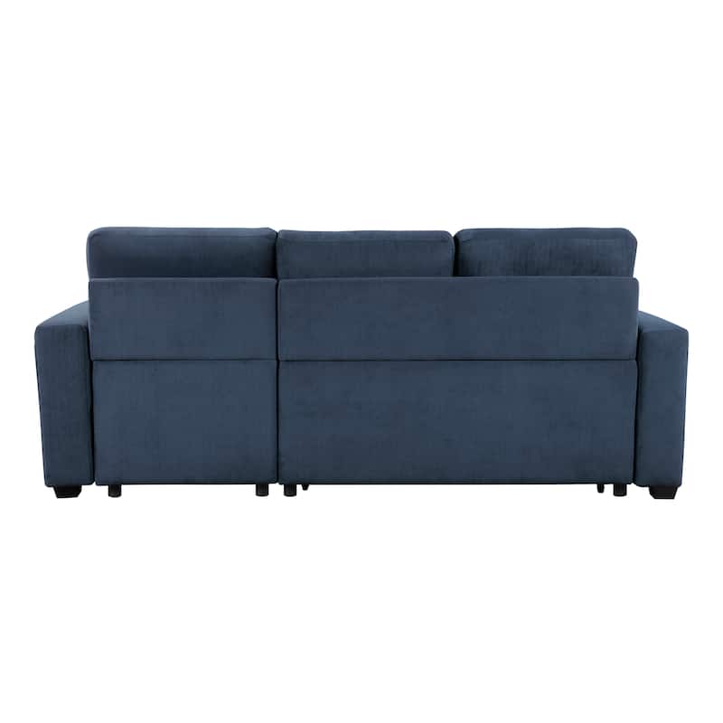 Scarlett Textured Fabric Sectional Sofa with Reversible Chaise