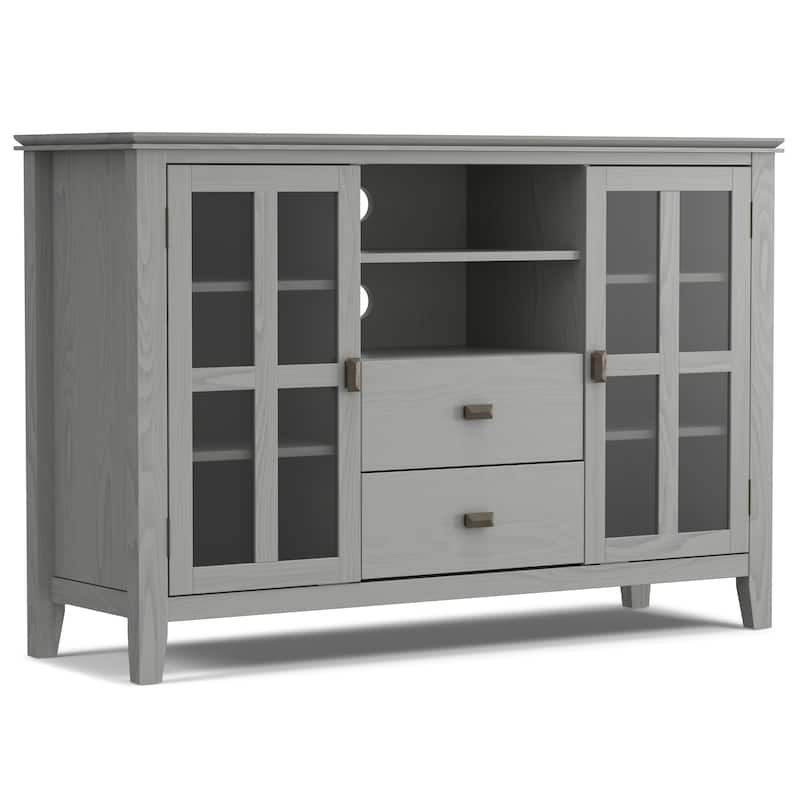 WYNDENHALL Stratford 53-inch Solid Wood TV Media Stand - 53 inch wide