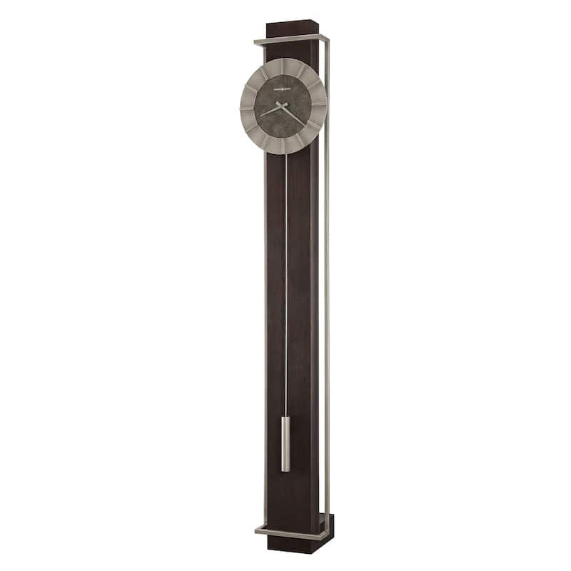 Howard Miller Oscar Metal and Wood Floor Clock