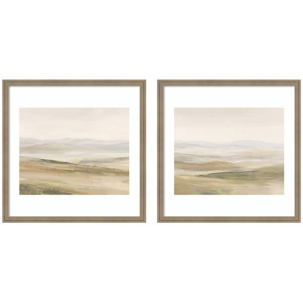 Kate and Laurel Fading Fields III & IV 2 Piece Framed Wall Art Print ...
