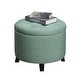 preview thumbnail 46 of 48, Copper Grove Chrysanthemum Round Storage Ottoman