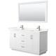 Option White / Giotto Quartz Top / Brushed Nickel