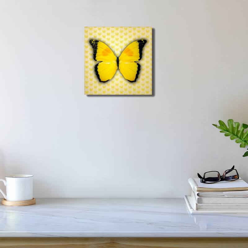 Matashi 5D Multi-Dimensional Wall Art - Custom Made 5D Yellow Butterfly Wall Art Print