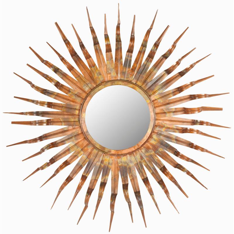 SAFAVIEH Handmade Magan Art Solar Sunburst 36-inch Decorative Mirror - 36" x 36" x 1.5" - 37Wx2Dx37H