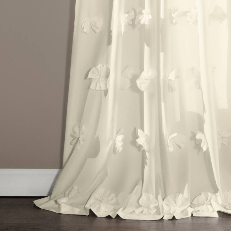 Silver Orchid Turpin Single Window Curtain Panel