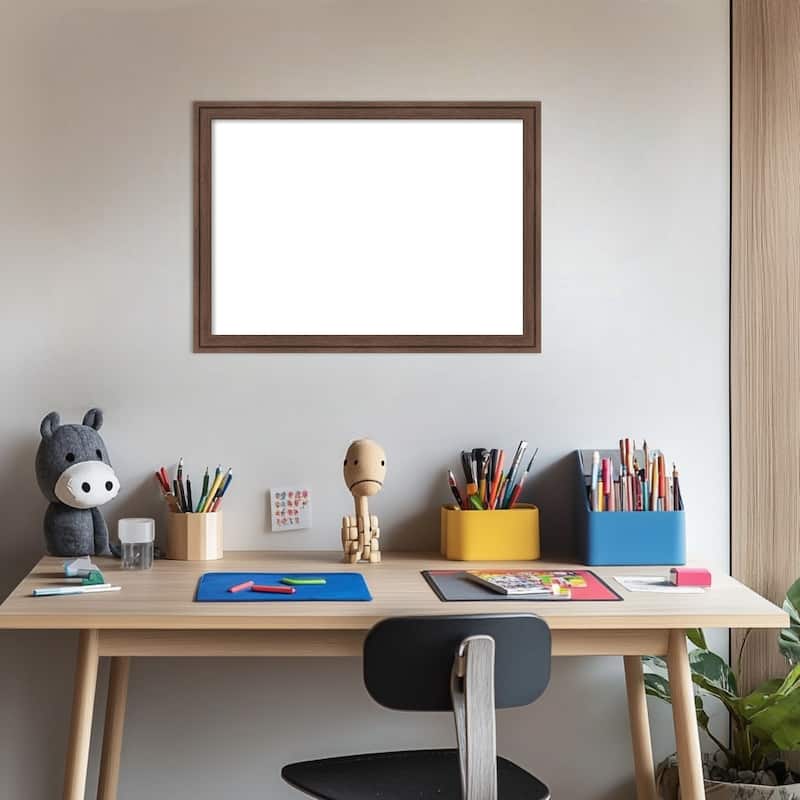 Amanti Art Florence Gold Framed Dry Erase Magnetic Board