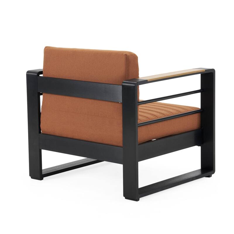 GIOVANNA CLUB CHAIR with Soft Cushions and Durable Wooden Frame, Perfect for Indoor and Outdoor