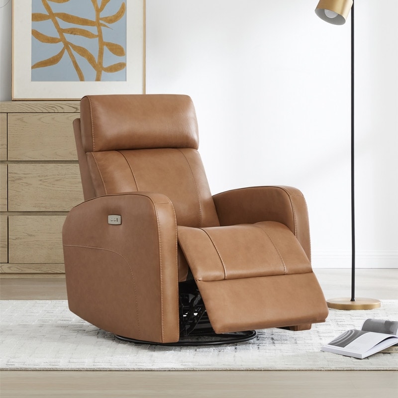 Spruce & Spring Rowan Power Swivel Glider Rocking Recliner