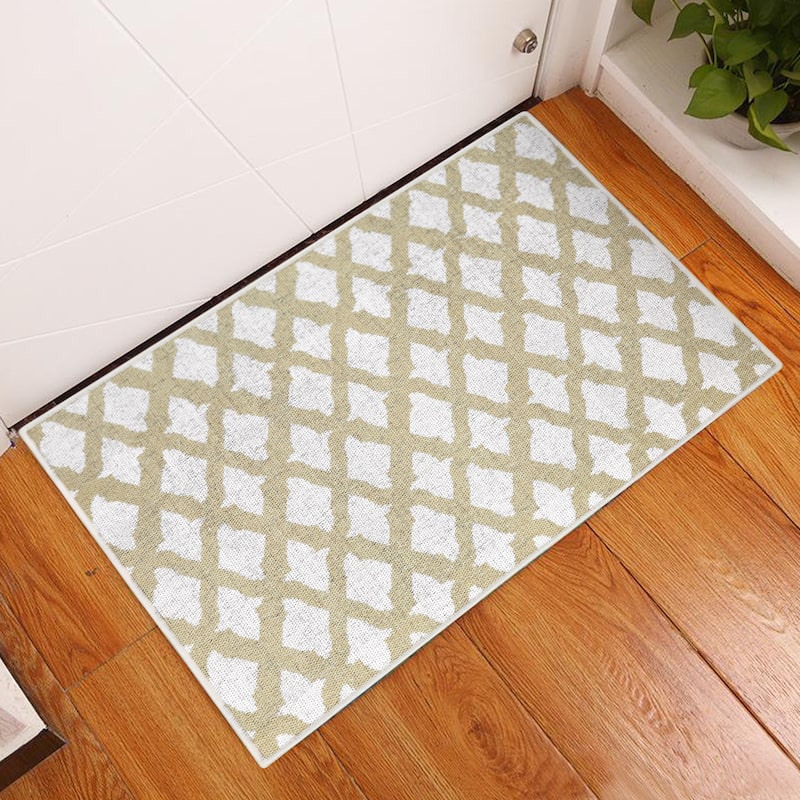 Sussexhome Heavy Duty Ultra Thin Non Slip Washable Cotton Indoor Rug - 2' x 3'