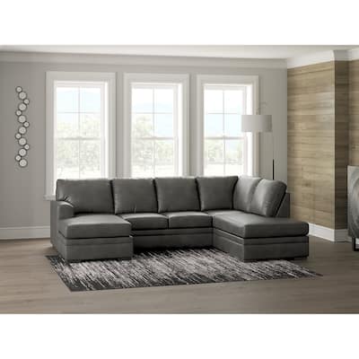 Signature Design by Ashley Dara Park Gray 2-Piece Sectional with Chaise - 124" W x 87" D x 40" H