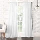 preview thumbnail 33 of 66, No. 918 Ladonna Crushed Texture Semi-Sheer Rod Pocket Curtain Panel, Single Panel 50x108 - White