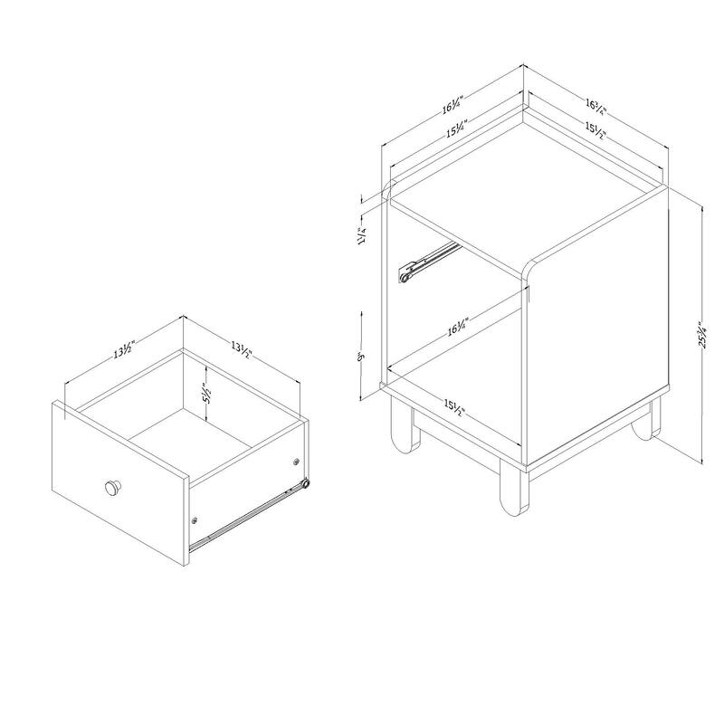 South Shore Bebble Nightstand