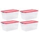 preview thumbnail 22 of 76, Rubbermaid Cleverstore 30 Quart Plastic Storage Tote Container with Lid (6 Pack)