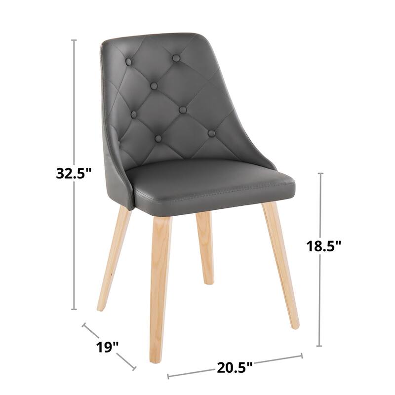 Carson Carrington Ockelbo Dining Chair with Bent Wood Legs (Set of 2