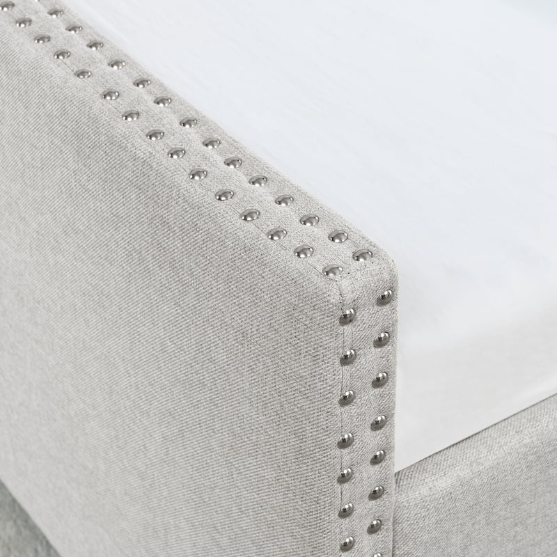 Queen Size Upholstered Daybed with Drawers