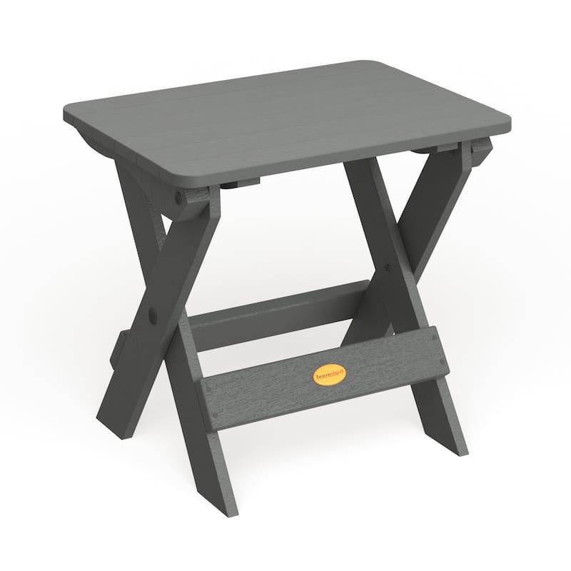 HIGHWOOD Outdoor Folding Adirondack Table - Coastal Teak