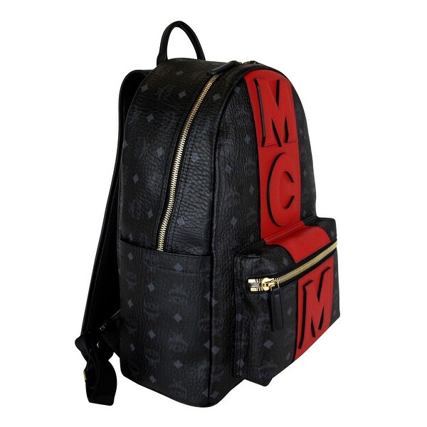 mcm backpack red and black